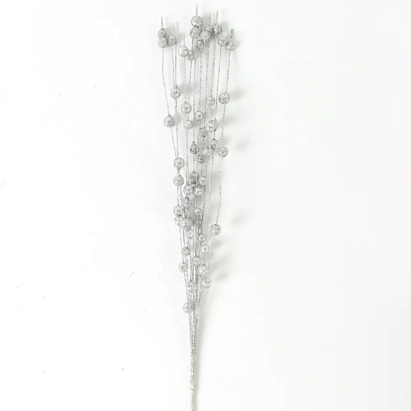 

1/5Pcs Glitter Artificial Flowers Berries Stems Christmas Tree Decorations for Home Decor New Year Party Xmas Wreath Accessories