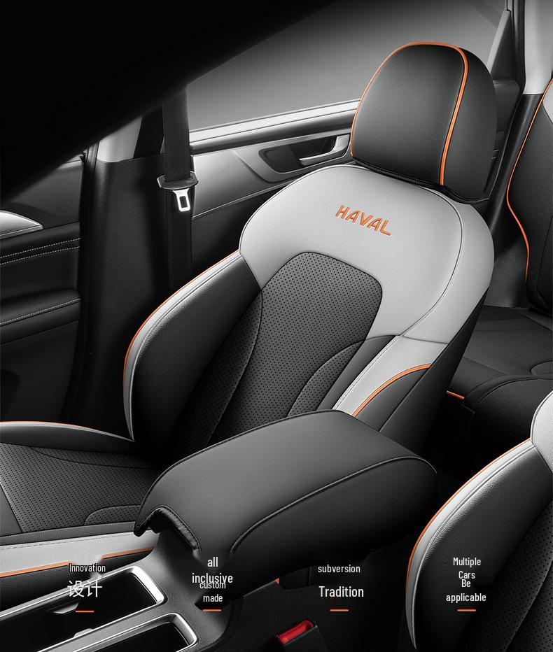 Perforated Leather Seat Covers for Haval M6 Plus 21/25 Models - Full Surround Cushion