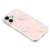 For iPhone 17 Case Rhinestone Edge Pearl Love Decor TPU+PC IMD Phone Cover