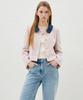 Olive Des Olive Collar Contrast Multi Tweed Jacket Ow6Sj1520