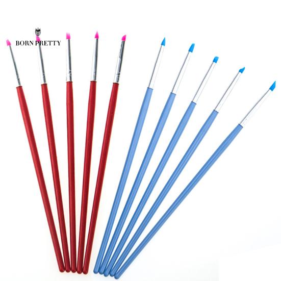 

5шт полая резьба ногтей украшения nail art pen скульптура тиснение форма маникюр точечные инструменты