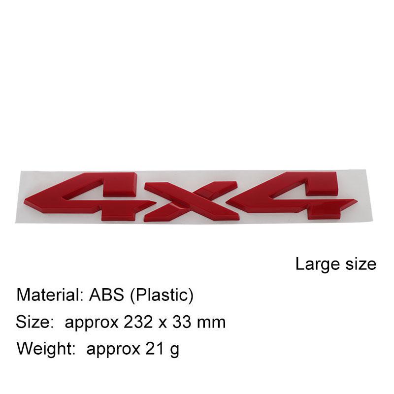 3D Premium ABS Autoaufkleber 4X4 Karosserieemblem Aufkleber Außendekoration