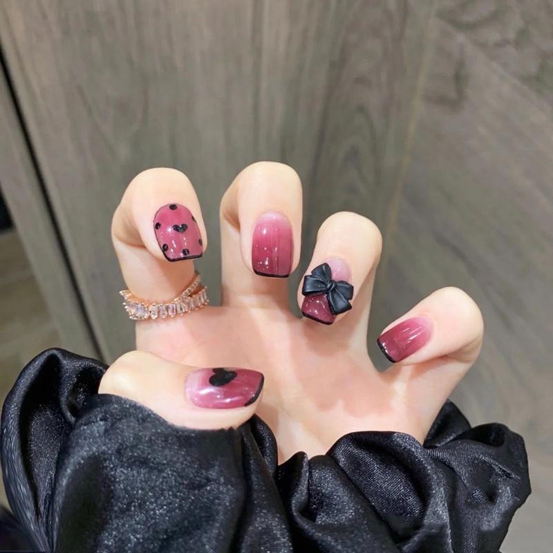 12Grids/Box Mixed Resin Bowknot Nail Art Decorations 3D Charms Kawaii Colorful Bow  Diy Manicure Tools Parts