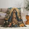 GUOYU Blanket Mary Throw Soft Flannel Throw Summer Blanket Lightweight Cozy Nap Blanket for Sofa Bed Travel