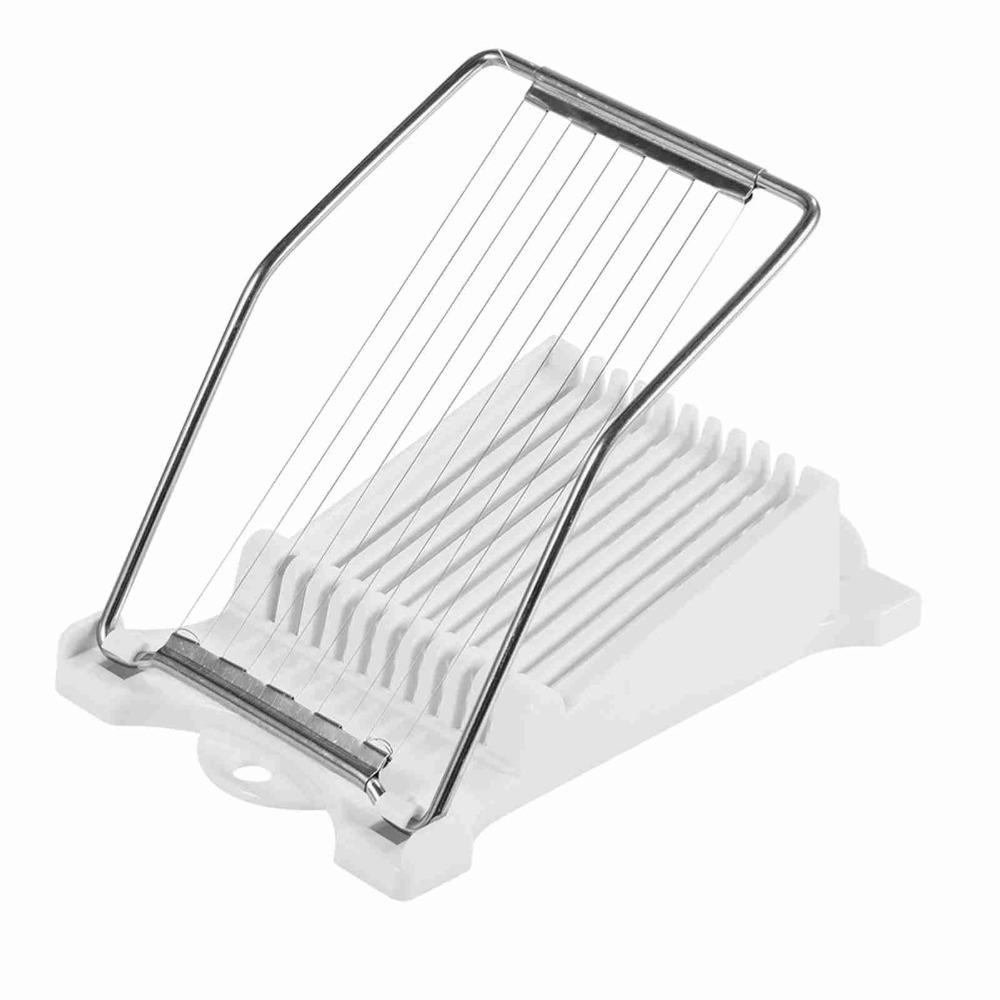 

Kitchen Tool Stainless Steel Luncheon Meat Slicers White 10 Slices Egg Cutter Easy To Clean Durable Ham Cutter Ham/Sushi/Fruit коричневый