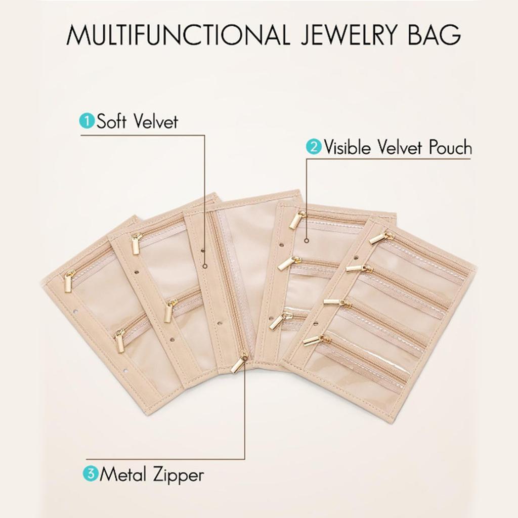 Sturdy Jewelry Organizer With Multi Compartments For Necklaces Rings Earrings Storage And Travel Protection