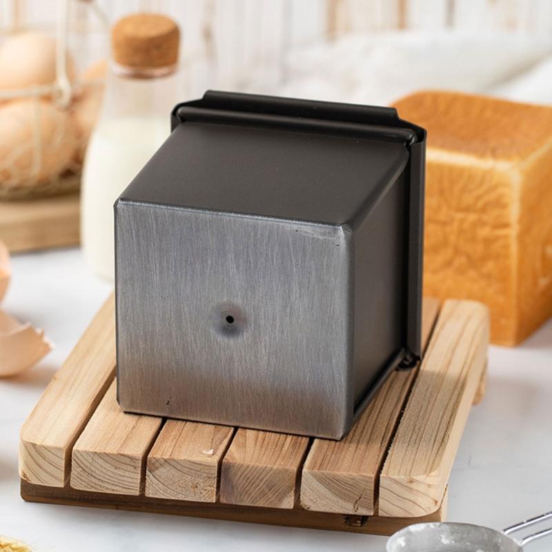 Toast Mold with Cover Nonstick Aluminum Alloy Bread Cake Box Dessert Making Mould with Lid Practical Kitchen Bakeware
