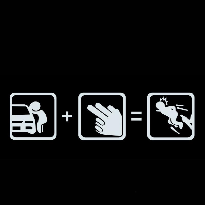 Funny Car Sticker Pull Fuel Tank Pointer To Go All Out  Reflective Vinyl Car Sticker Decal DIY Adhesive Car Styling Accessories