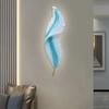 Modern Minimalist Feather Wall Lamp Led Bedside Lamps Indoor Lighting Fixture Stairway, Hallway, Corridor Light Hoom Decor