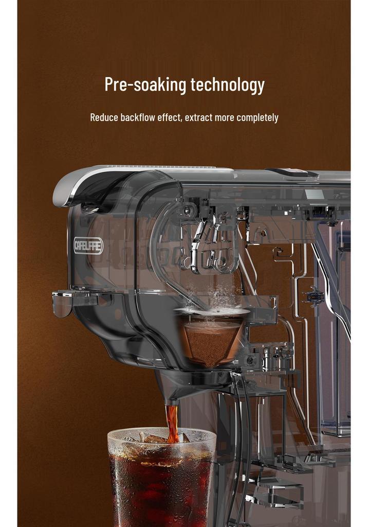 CAFELFFE Portable Capsule Coffee Machine for Home, Office, and Commercial Use