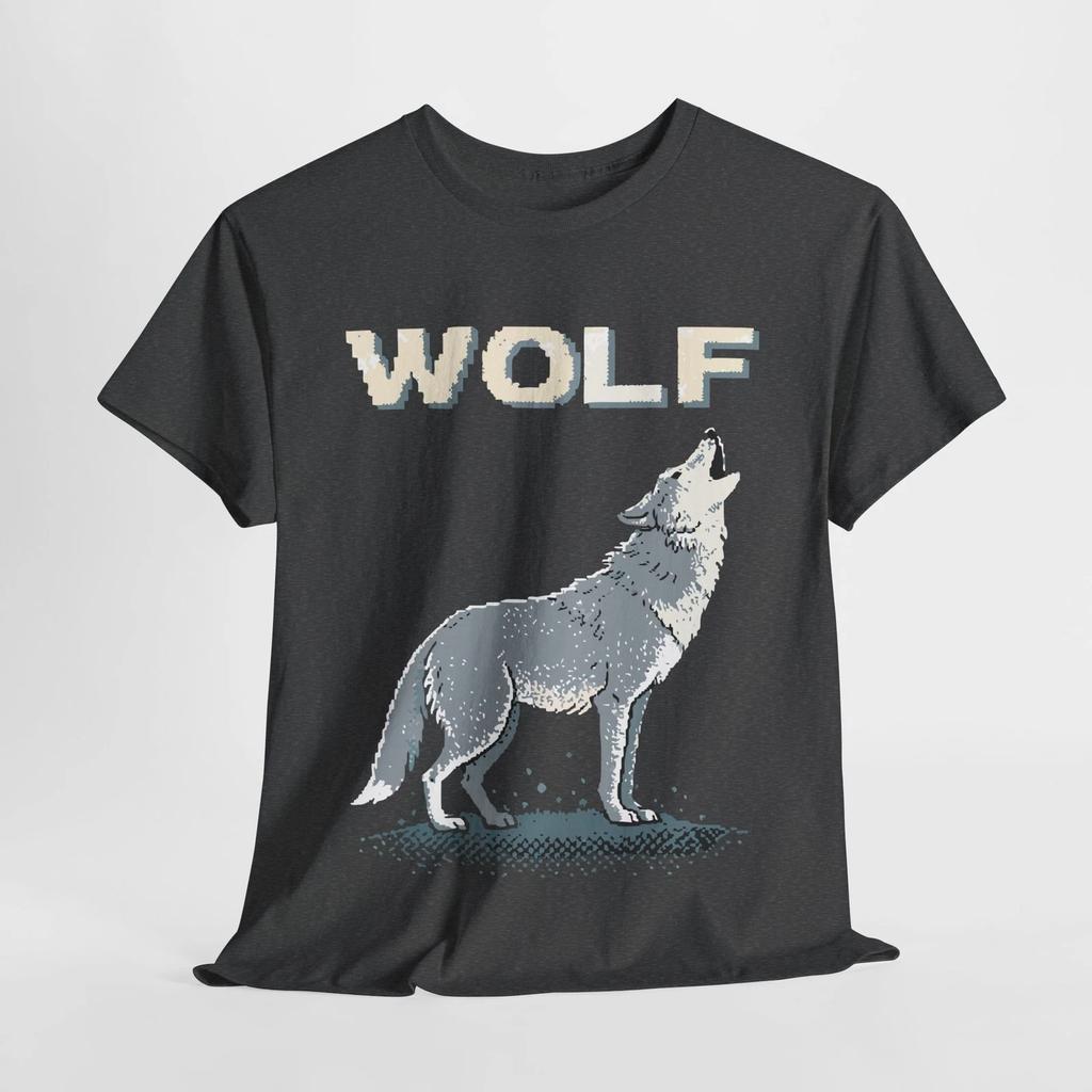 Nature Inspired Wolf Howling Tee - Unisex Graphic T-Shirt for Everyday Wear