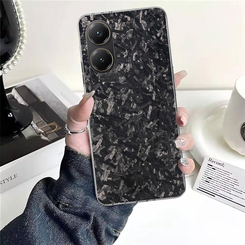 Forged Carbon Pattern For Xiaomi Poco X7 X6 X5 X4 Nfc F7 Ultra F6 F5 Pro Phone Case F4 Gt F3 M6 M5 M4 M3 5G Fundas Cover Coque