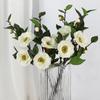 58Cm High Quality Artificial Camellia Camellia Silk Fake Flower Flower For Diy Home Garden Wedding Living Room Office Decoration