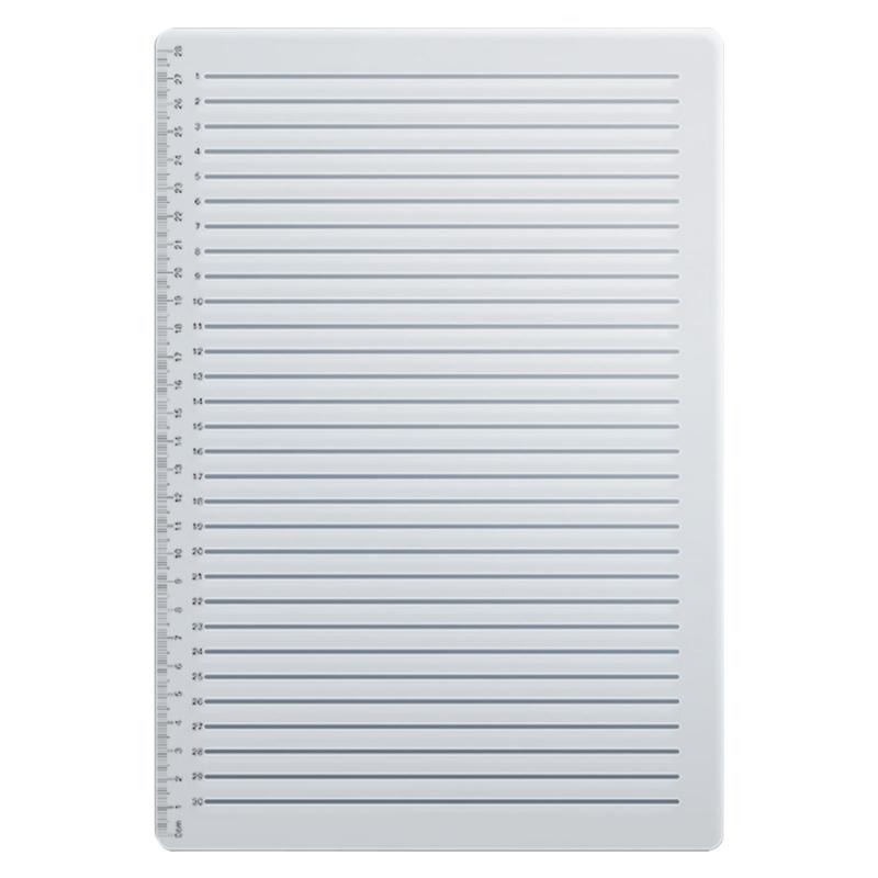 Szablony szablonów linii prostej Szablon do rysowania linii Szablony przewodnika do liternictwa Odstępy w liniach zeszytowych 27/30/33 Skala linii white