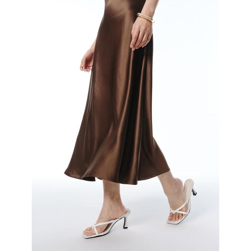 PEACEBIRD Women's French Style Acetate Camisole Maxi Dress