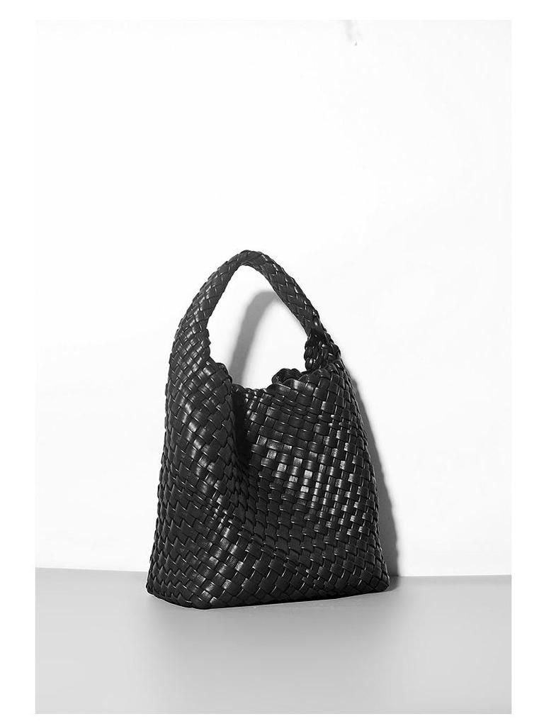 2024 Spring/Summer Women's Hand-Woven Soft Leather Bucket Bag - High-End Single Shoulder Handbag & Underarm Bag