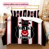 BJK2 Muster Bettwäsche Bettdecke Set Heimdekoration Geschenk (1 Bettbezug + 2 Kissenbezüge (ohne Füllung))