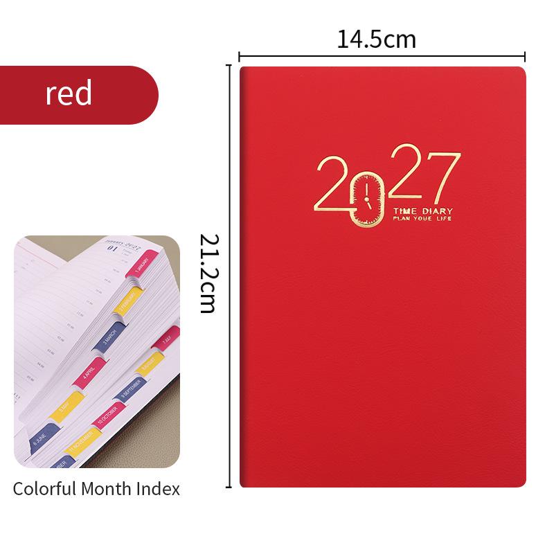 2026 One Page Per Day Planner - English, Spanish, Portuguese Diary Calendar