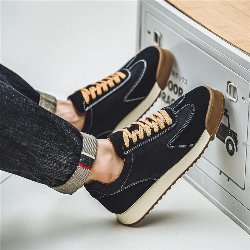 Forrest Gump Schuhe Herren vielseitig Frühling neu Low-Top Schnür-Board-Schuhe Herren höhenverstärkend Modetrend lässige Herrenschuhe