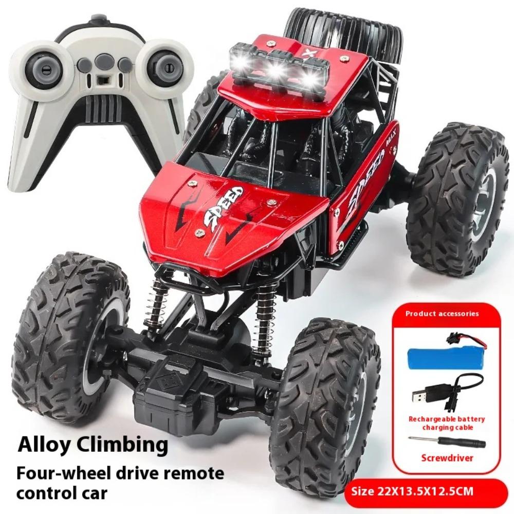 

Four-wheel Drive 2.4G Alloy RC Car Alloy Plastic Rock Crawler New Vehicle Toys Toy Gift Basic Red