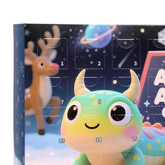 Axolotl Advent Calendar 2025 24 Day Christmas Countdown Box with Acrylic Ornaments Cute Salamander Decor