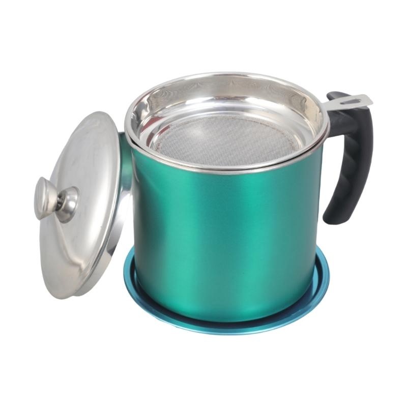 Practical Oversized Oil Storage Canister With Detachable Fine Filter Food Grade Materials and Visible Liquid Levels