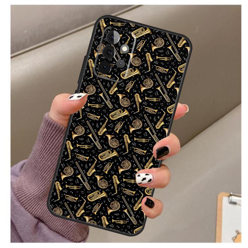 Piccolo Trumpet Brass Instruments Case For Samsung Galaxy A32 A52 A12 A22 A16 A26 A36 A56 A06 A55 A35 A15 A54 A34 A14 A13 A53