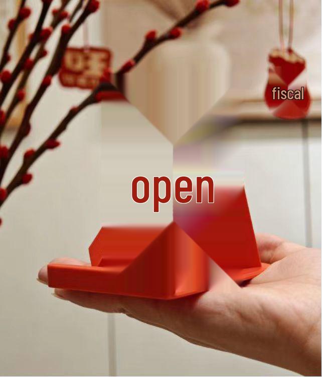 3D Printed Red Mobile Phone Holder - Fun Creative Design for Desktop Decor Phone Holder красный