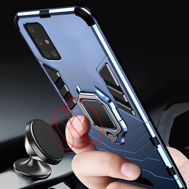 Armor Case for Samsung A51 A71 Case Magnetic Car Phone Holder Cover Bumper Case for Samsung Galaxy A51 A 51 A71 A 71 A31 31 Case
