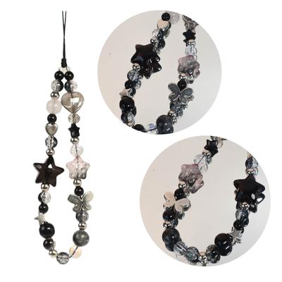 Eye Catching Mobile Phone Chain Acrylic Pendant Cellphone Lanyard For Women Girls Telephone Strap Jewelry Drop-resistant