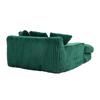Modern Rope Sleeper Sofa Cloud Sofa, 3 Soft Pillows, Comfortable Single-seat Floor Sofa