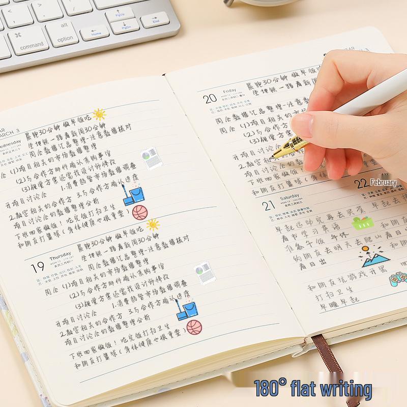 2026 Floral Agenda: Daily Planner & Weekly Calendar Notebook for Time Management Efficiency