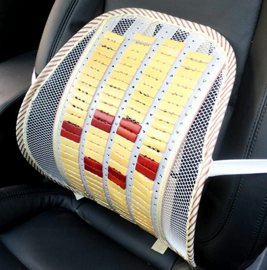 

Роскошная бамбуковая подушка для поясничной поддержки в автомобиль - Регулируемая, всесезонный комфорт Random Pattern Bamboo Chip Lumbar Support 01