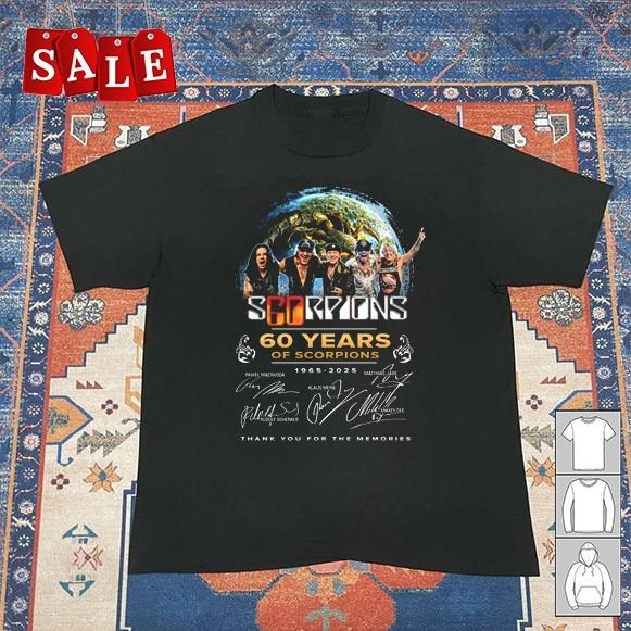 

New Scorpions 60 years anniversary Gift For Fans Unisex S5XL Shirt CA653 Unisex T-Shirt XXL