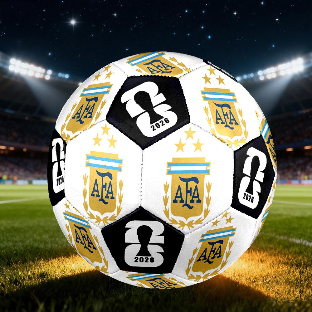 1pc Argentina Football Size 5 Soccer Ball Professional Match Training Football Indoor &Outdoor Sports Ball Club Training Ball Lightweight Durable y47