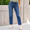 Moda Feminina Europeia e Americana Tendência Verão 2026 Calça Jeans Reta