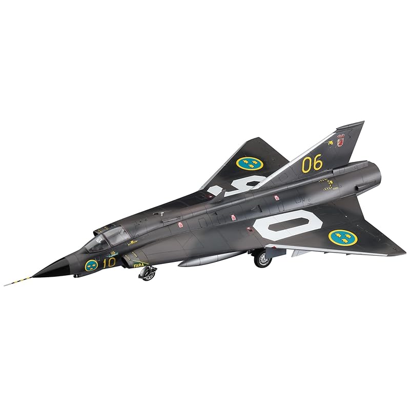

Hasegawa 1/72 swedish air force J35F Draken plastic model E48