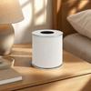 Compact Artificial Leather Tissue Box Elegant Cylindrical