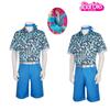 2023 Barbie Cosplay Costume Ken Blue Anime Set Halloween Outfit Polyester Fabric Popular Movie Theme Available In Multiple Sizes