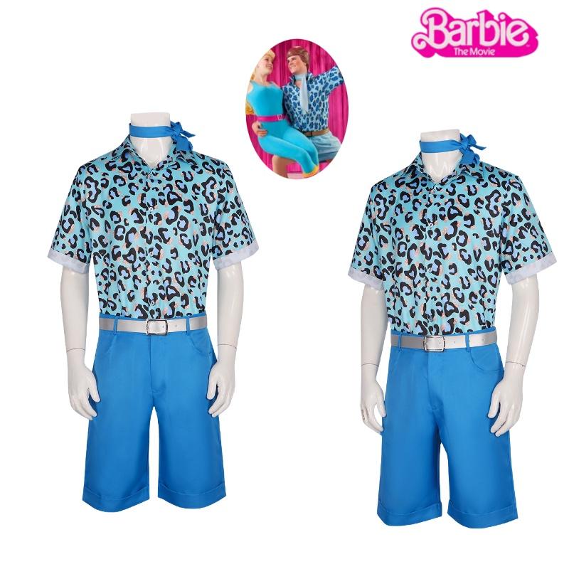 2023 Barbie Cosplay Costume Ken Blue Anime Set Halloween Outfit Polyester Fabric Popular Movie Theme Available In Multiple Sizes