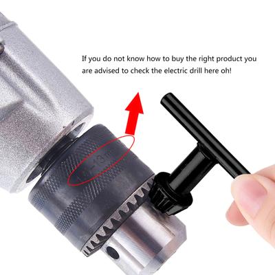 Drill Chuck Key Ratchet Spanner Drill Chuck Key Wrench Electric Drill Clamping Tool with 1/4'' Pilot T-Wrench