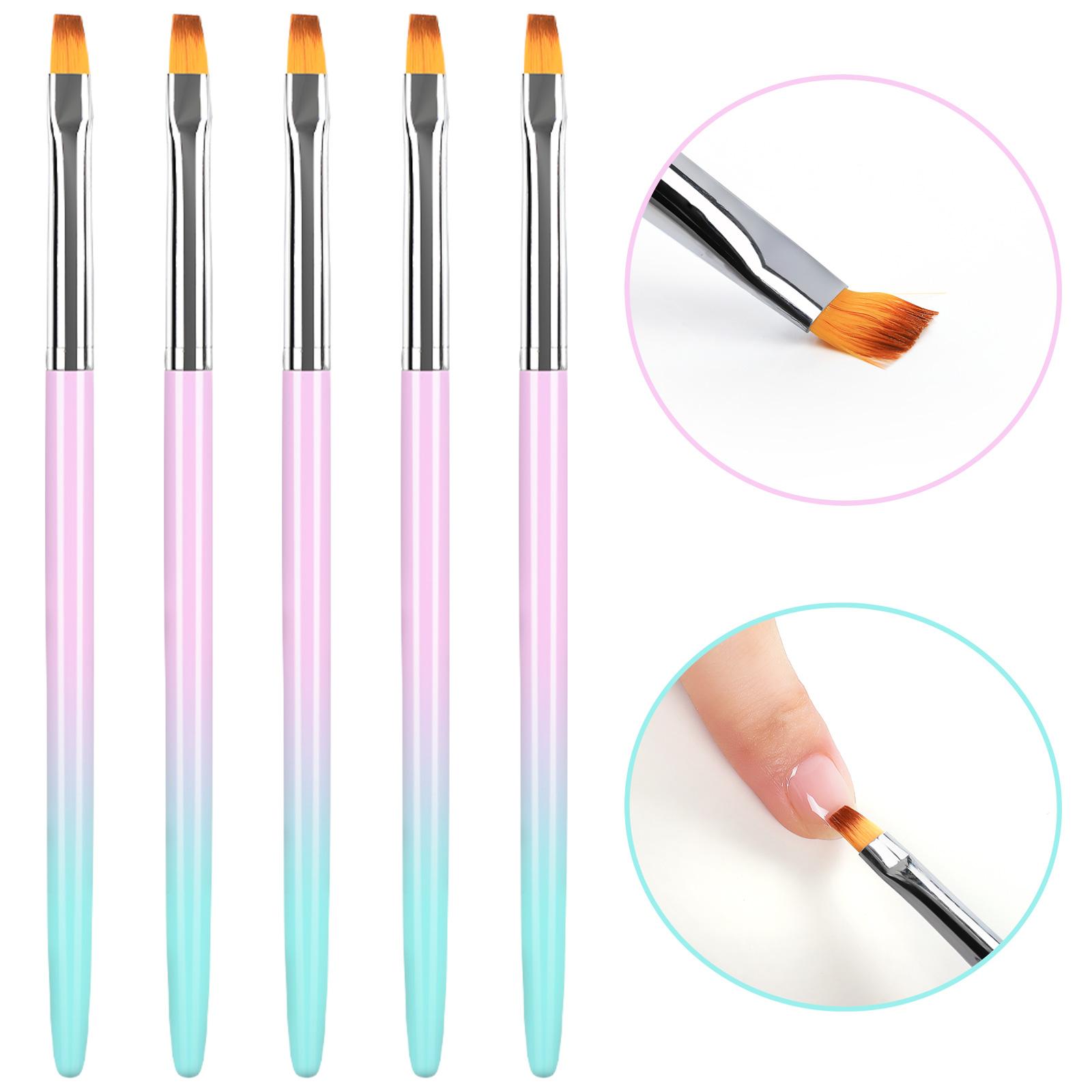 

COSCELIA Кисть для ногтей Nail Art УФ-гель-кисть Маникюрные инструменты Нанесение гель-лака для ногтей Базовое верхнее покрытие УФ-акриловая кисть Профессиональная ручка для дизайна ногтей
