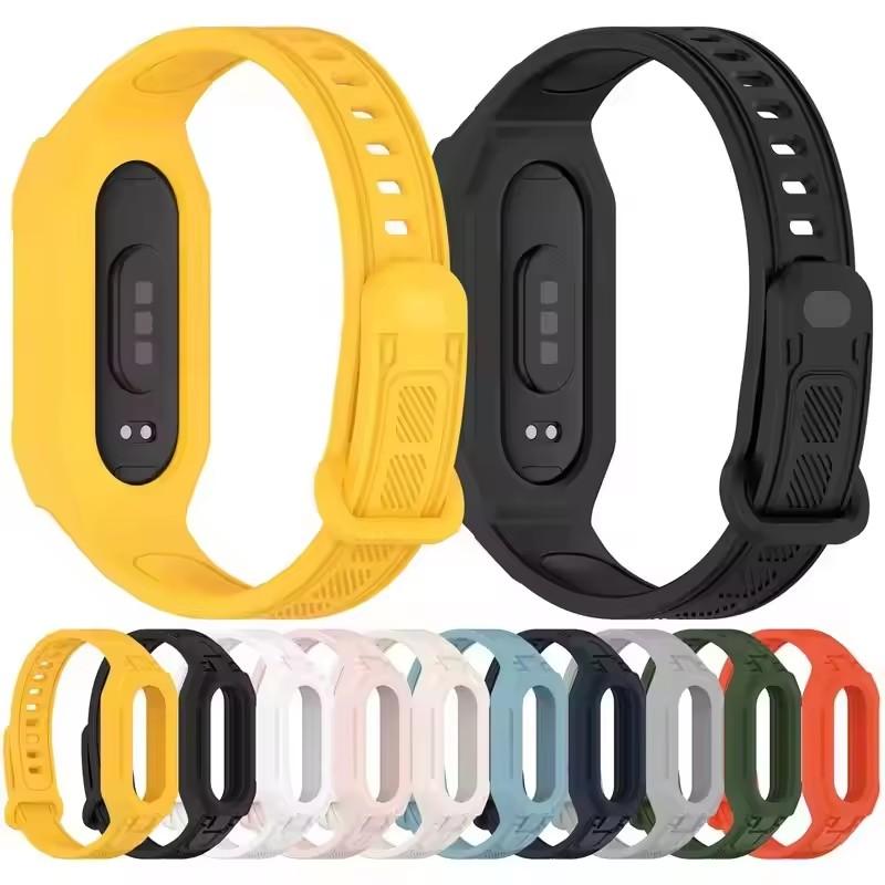 Soft TPU Strap For Xiaomi Mi Band 10 9 8 7 6 5 Replacement Bracelet Sports Straps Wristband