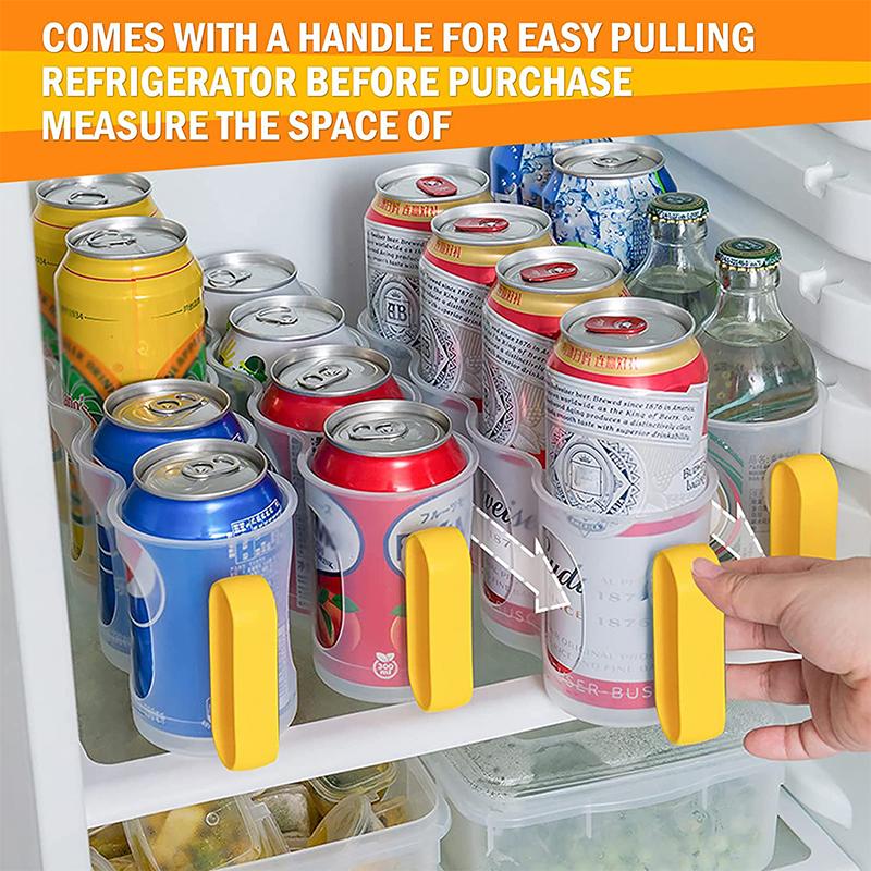 Sorbus Soda Can Organizer For Refrigerator Stackable Can Holder Dispenser with Lid for Fridge Stackable Drink Organizer YY218