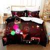 Angry Geometry Dash 3D Print Bedding Set Single Twin Full Queen King Size Duvet Cover for Adult Kids Bedroom
