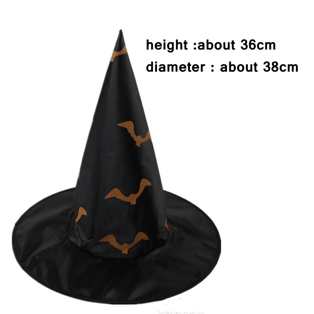 Witch Hat Adult Hats Halloween Witch Cosplay Wizard Hat Kids Halloween Black Witch Hat Girls Princess Party Supply