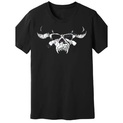 European Sizes Men'S Danzig Gothic Lettering Skull & Wings Graphic T-Shirt | Heavy Metal Inspired, Soft Breathable, Crew Neck,