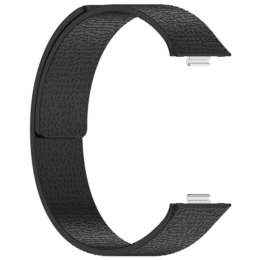 Lychee-patterned Strap for Huawei watch fit 5 5pro  Magnetic silicone loop Band for Huawei watch fit 3 4 4Pro sport Bracelet