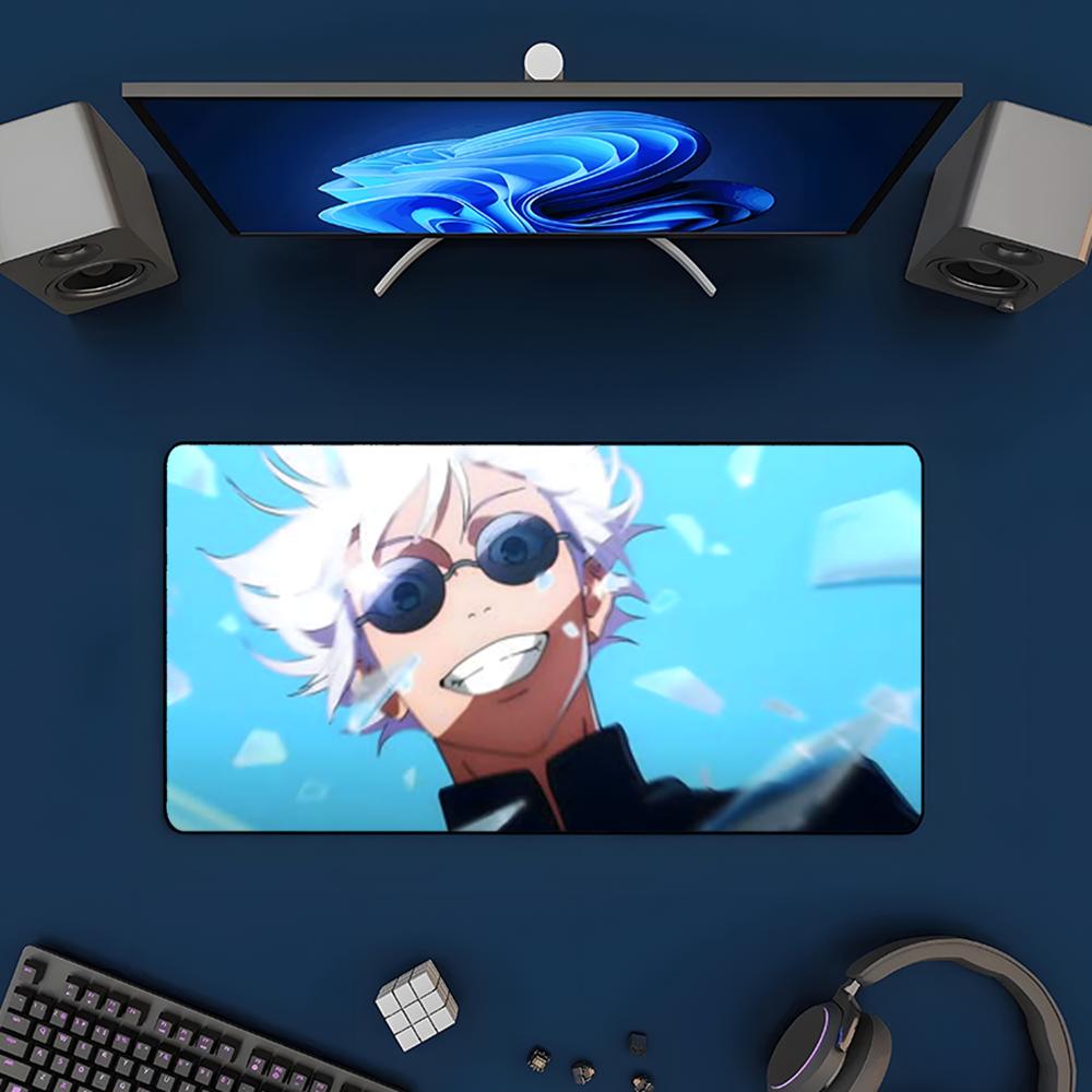 Satoru Gojo Mouse Pad Mousepad Large Gaming Mouse Pad LockEdge Thickened Computer Keyboard Table Desk Mat