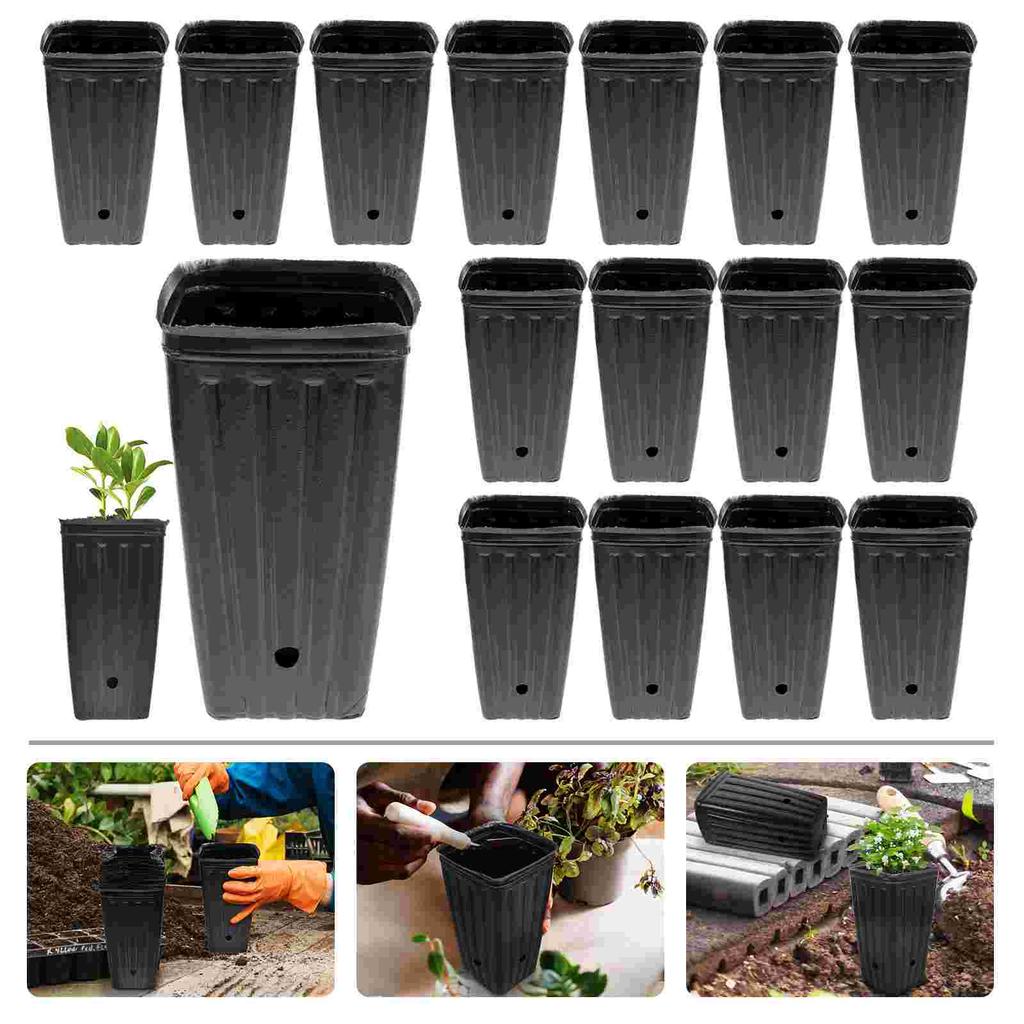 30 Pcs Nursery Cup Plant Grow Cup Seedling Flower Pot Planter Gardening Container Fruit Tree Root Protection Vegetable Growing